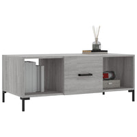 Tavolino da Salotto Grigio Sonoma 102x50x40cm Legno Multistrato 829306