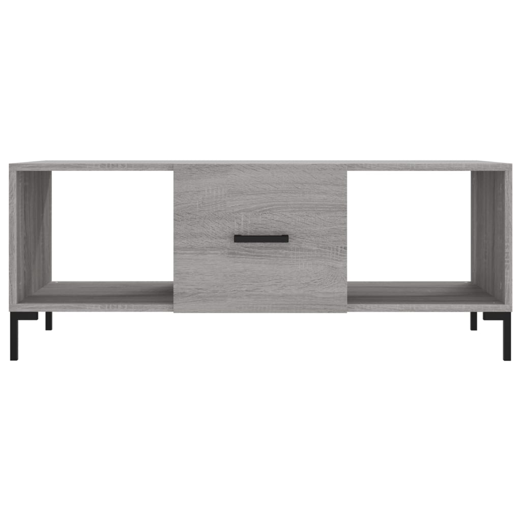 Tavolino da Salotto Grigio Sonoma 102x50x40cm Legno Multistrato 829306