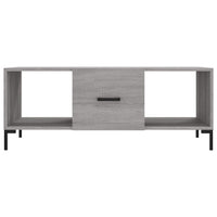 Tavolino da Salotto Grigio Sonoma 102x50x40cm Legno Multistrato 829306