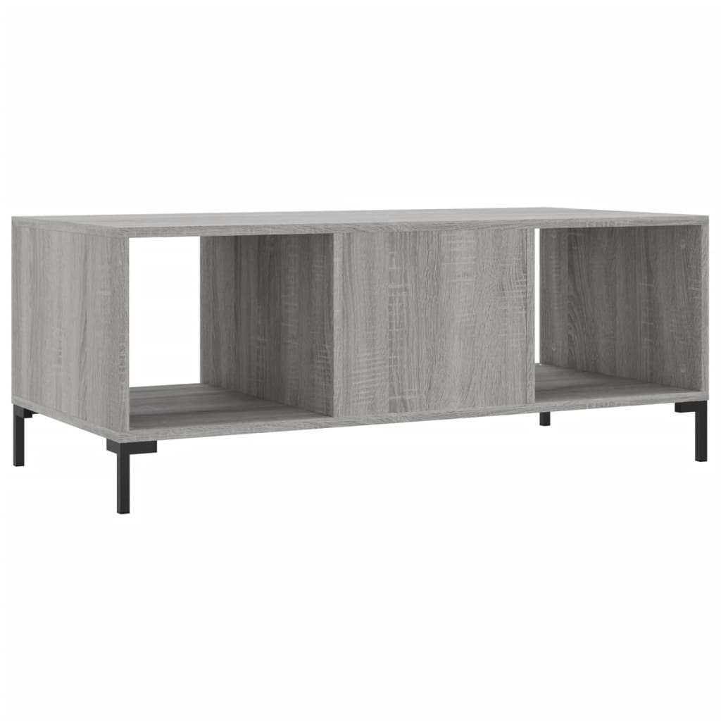 Tavolino da Salotto Grigio Sonoma 102x50x40cm Legno Multistrato 829306