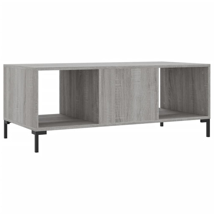 Tavolino da Salotto Grigio Sonoma 102x50x40cm Legno Multistrato 829306