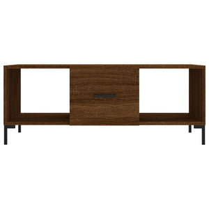 Tavolino Salotto Rovere Marrone 102x50x40 cm Legno Multistrato