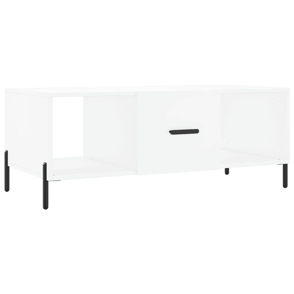 Tavolino da Salotto-Tavolino da soggiorno-Tavolo Bianco 102x50x40 cm in Legno Multistrato 907670