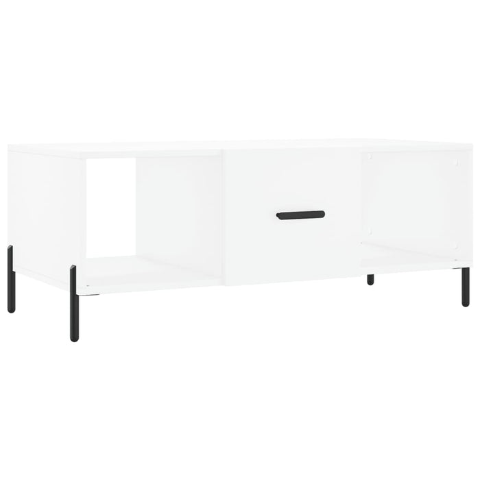 Tavolino da Salotto Bianco 102x50x40 cm in Legno Multistratocod mxl 103575