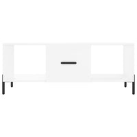 Tavolino da Salotto-Tavolino da soggiorno-Tavolo Bianco 102x50x40 cm in Legno Multistrato 907670