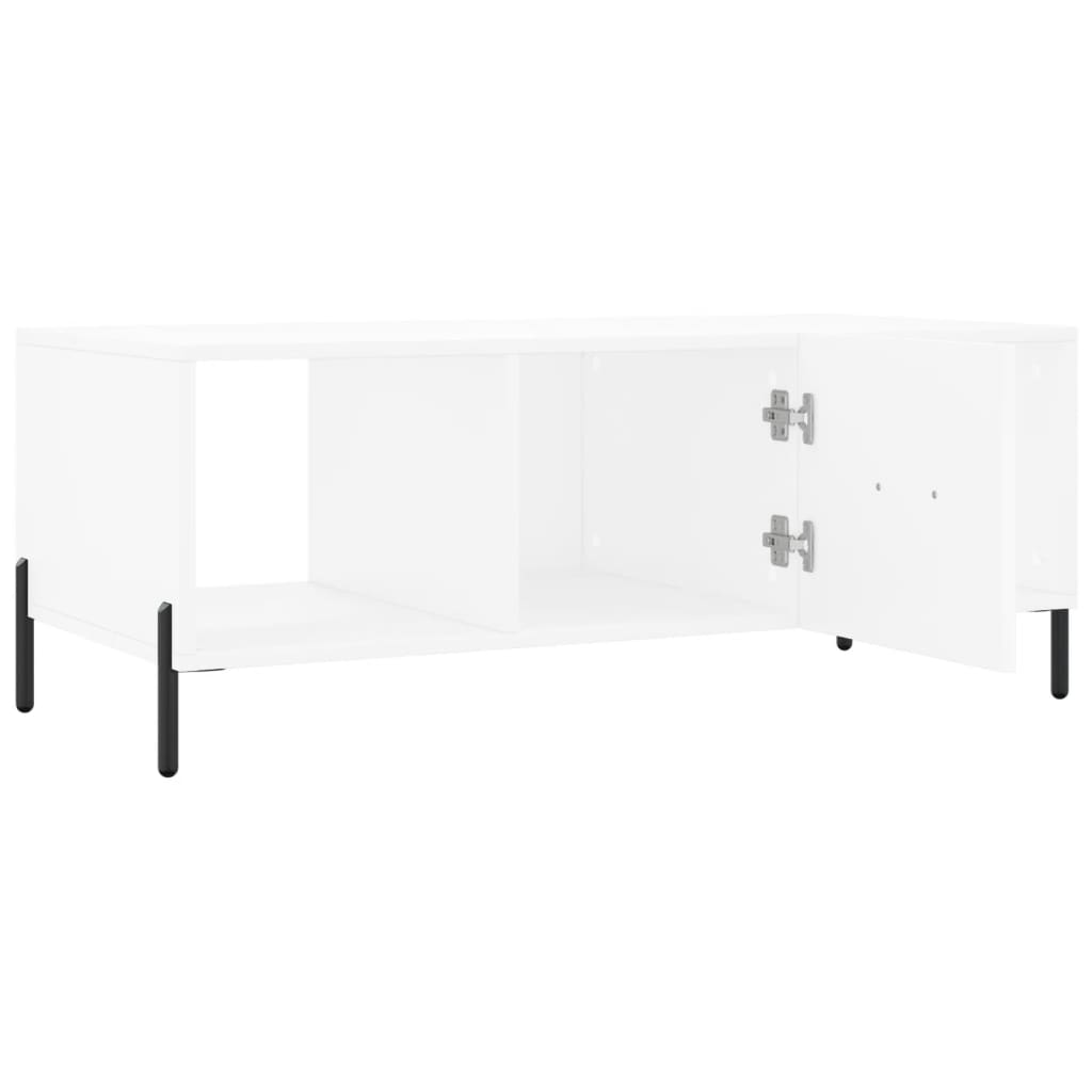 Tavolino da Salotto-Tavolino da soggiorno-Tavolo Bianco 102x50x40 cm in Legno Multistrato 907670