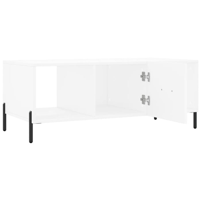 Tavolino da Salotto-Tavolino da soggiorno-Tavolo Bianco 102x50x40 cm in Legno Multistrato 907670