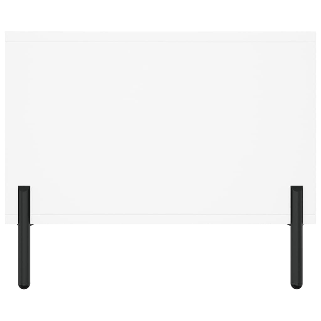 Tavolino da Salotto-Tavolino da soggiorno-Tavolo Bianco 102x50x40 cm in Legno Multistrato 907670