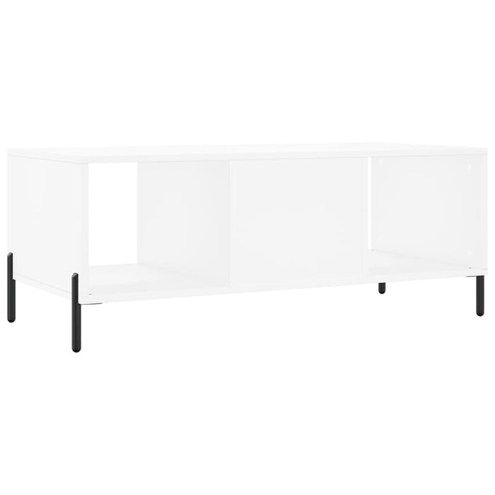 Tavolino da Salotto Bianco 102x50x40 cm in Legno Multistrato 829308