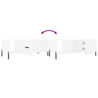 Tavolino da Salotto-Tavolino da soggiorno-Tavolo Bianco 102x50x40 cm in Legno Multistrato 907670