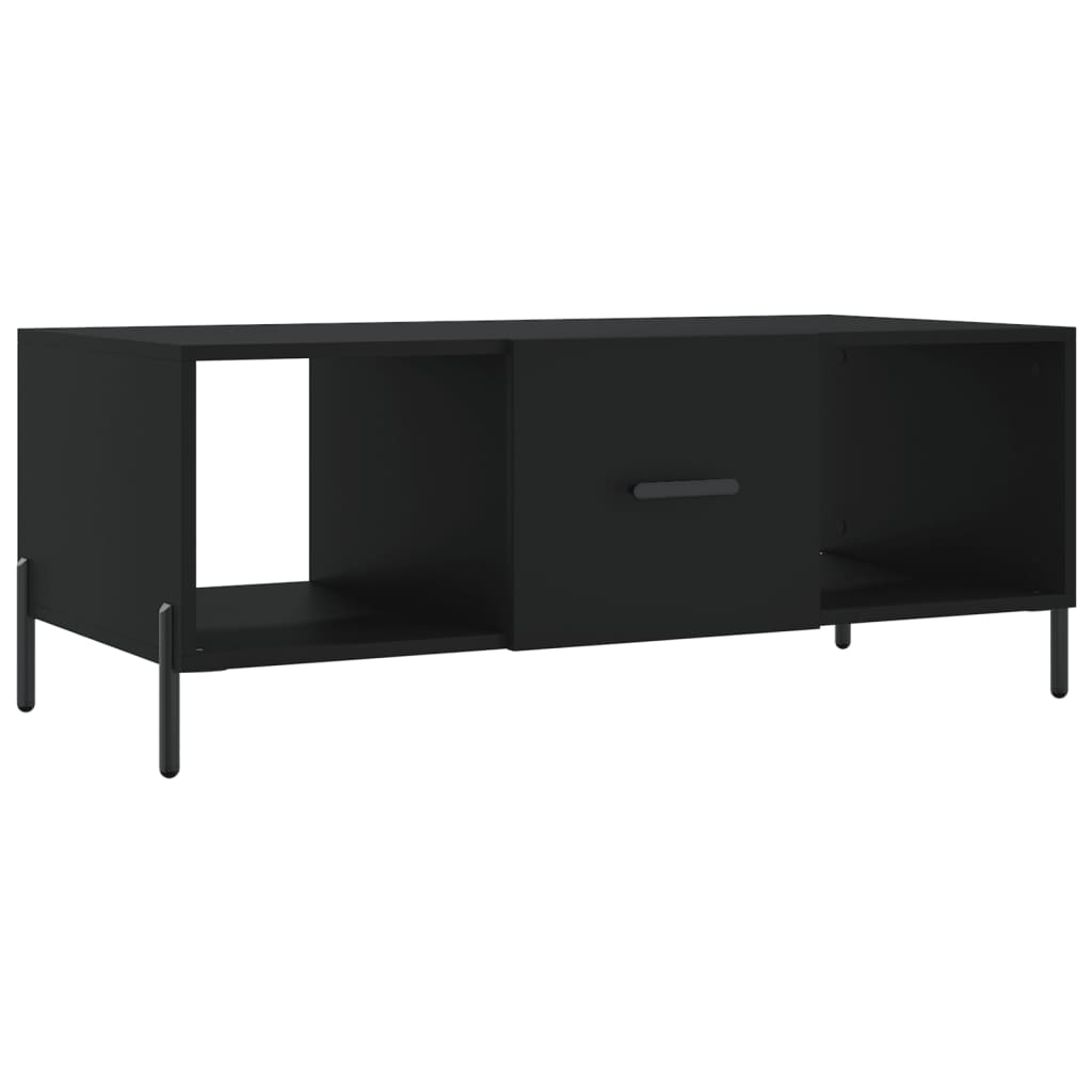 Tavolino da Salotto-Tavolino da soggiorno-Tavolo Nero 102x50x40 cm in Legno Multistrato 892752