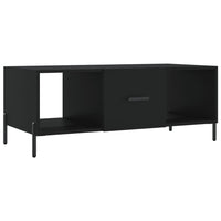 Tavolino da Salotto Nero 102x50x40 cm in Legno Multistrato 829309