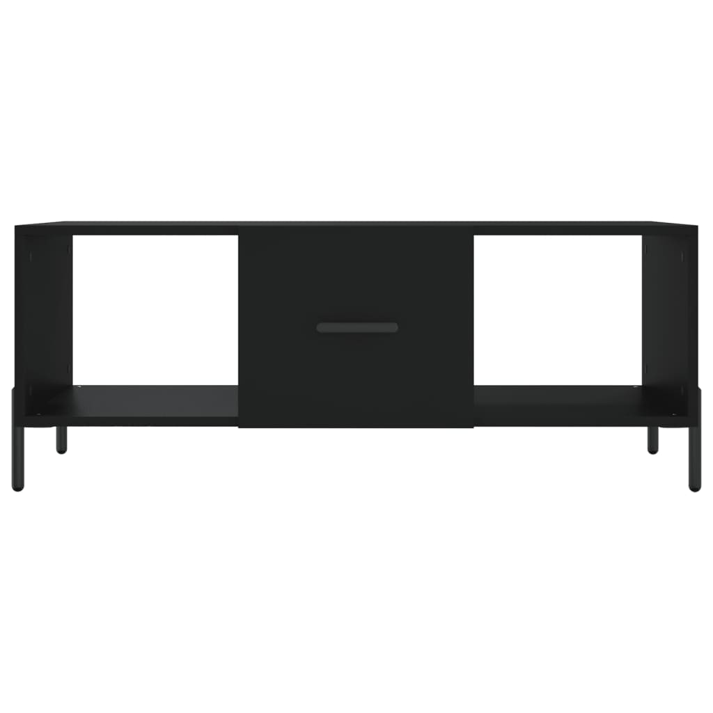 Tavolino da Salotto Nero 102x50x40 cm in Legno Multistrato 829309