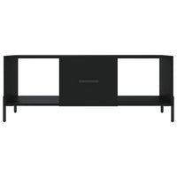 Tavolino da Salotto Nero 102x50x40 cm in Legno Multistrato 829309