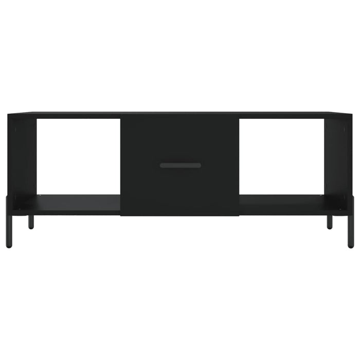 Tavolino da Salotto Nero 102x50x40 cm in Legno Multistrato 829309