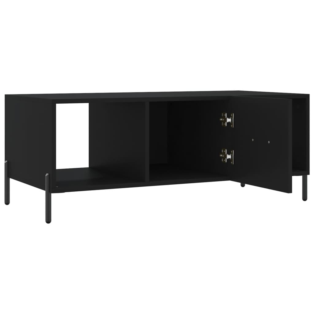 Tavolino da Salotto-Tavolino da soggiorno-Tavolo Nero 102x50x40 cm in Legno Multistrato 892752