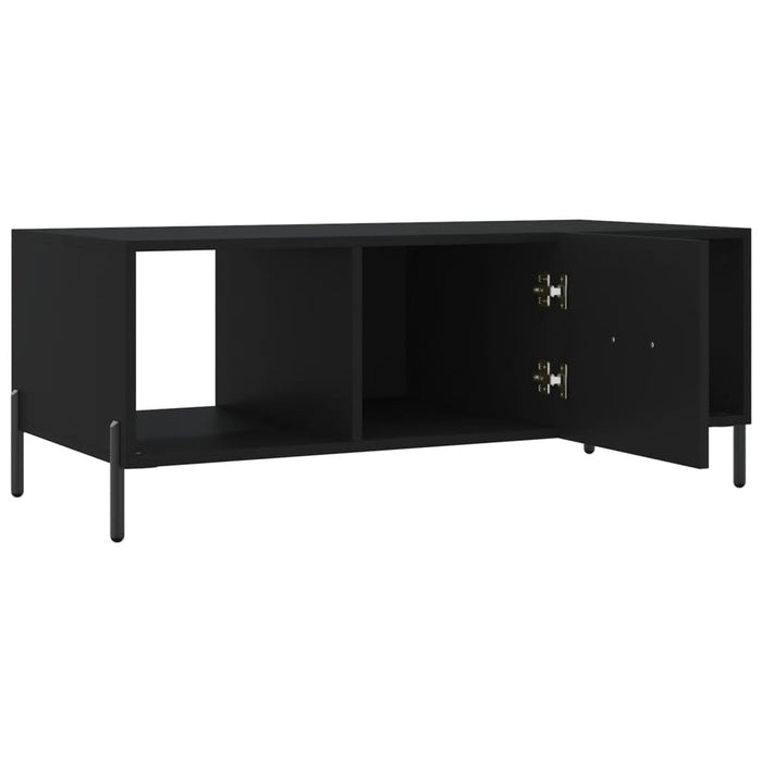 Tavolino da Salotto Nero 102x50x40 cm in Legno Multistrato 829309