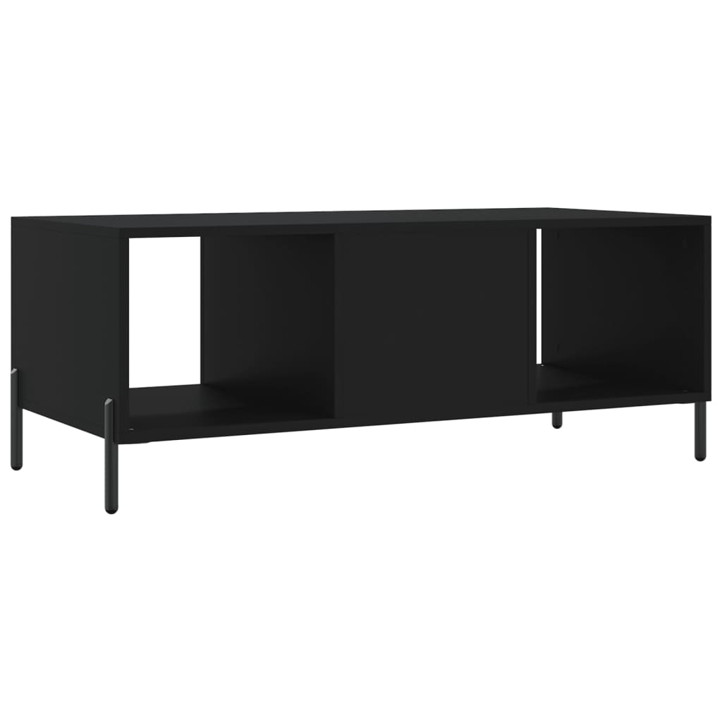 Tavolino da Salotto-Tavolino da soggiorno-Tavolo Nero 102x50x40 cm in Legno Multistrato 892752