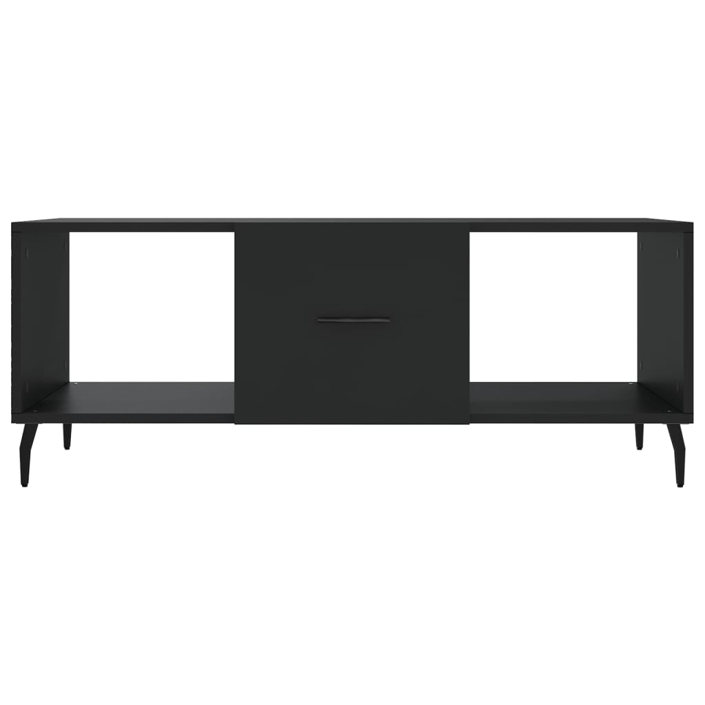 Tavolino da Salotto-Tavolino da soggiorno-Tavolo Nero 102x50x40 cm in Legno Multistrato 139808