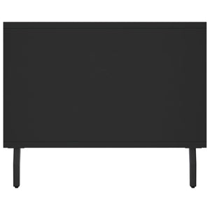 Tavolino da Salotto-Tavolino da soggiorno-Tavolo Nero 102x50x40 cm in Legno Multistrato 139808