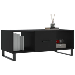 Tavolino da Salotto Nero 102x50x40 cm in Legno Multistratocod mxl 127058