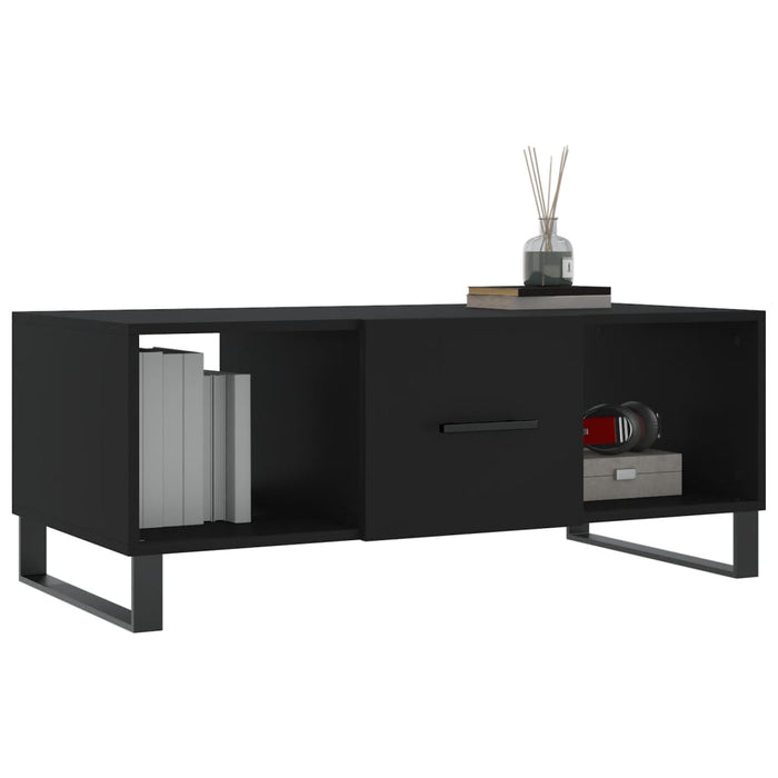 Tavolino da Salotto Nero 102x50x40 cm in Legno Multistratocod mxl 127058