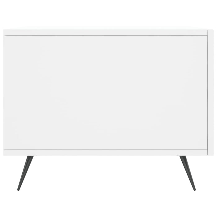 Tavolino da Salotto-Tavolino da soggiorno-Tavolo Bianco 50x50x40 cm in Legno Multistrato 477124