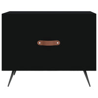 Tavolino da Salotto Nero 50x50x40 cm in Legno Multistrato 829334