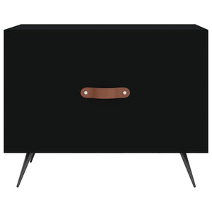 Tavolino da Salotto Nero 50x50x40 cm in Legno Multistrato 829334