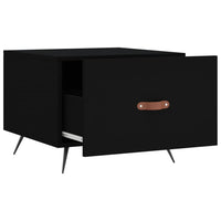 Tavolino da Salotto Nero 50x50x40 cm in Legno Multistrato 829334