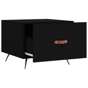Tavolino da Salotto Nero 50x50x40 cm in Legno Multistrato 829334