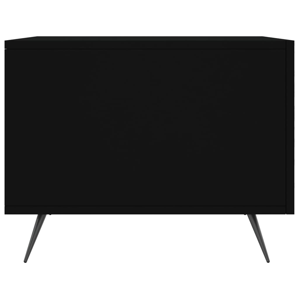 Tavolino da Salotto Nero 50x50x40 cm in Legno Multistrato 829334