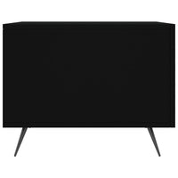 Tavolino da Salotto Nero 50x50x40 cm in Legno Multistrato 829334