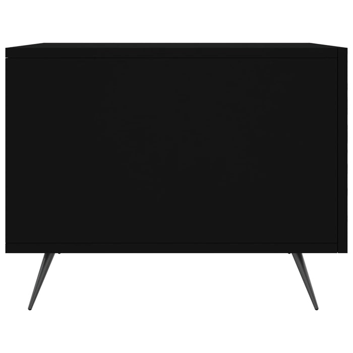 Tavolino da Salotto Nero 50x50x40 cm in Legno Multistrato 829334