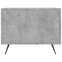 Tavolino Salotto Grigio Cemento 50x50x40 cm Legno Multistrato 829340