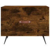 Tavolino da Salotto Rovere Fumo 50x50x40 cm Legno Multistrato 829342