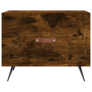 Tavolino da Salotto Rovere Fumo 50x50x40 cm Legno Multistrato 829342