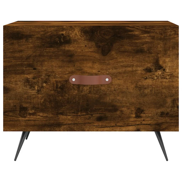 Tavolino da Salotto Rovere Fumo 50x50x40 cm Legno Multistrato 829342