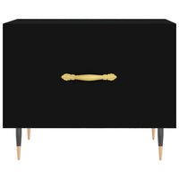 Tavolino da Salotto Nero 50x50x40 cm in Legno Multistrato 829350