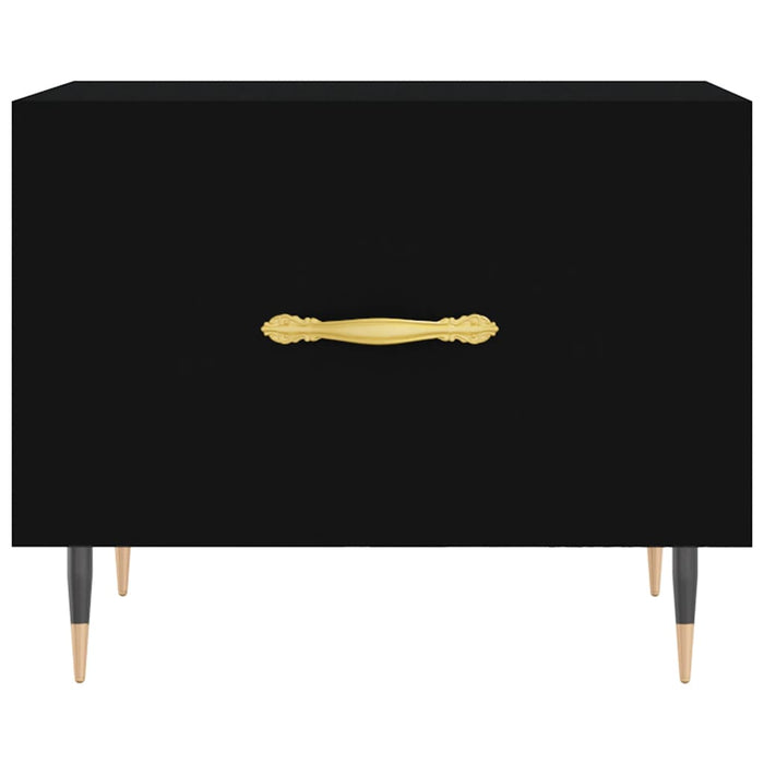 Tavolino da Salotto-Tavolino da soggiorno-Tavolo Nero 50x50x40 cm in Legno Multistrato 740230