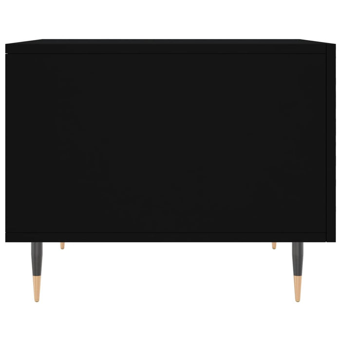 Tavolino da Salotto-Tavolino da soggiorno-Tavolo Nero 50x50x40 cm in Legno Multistrato 740230