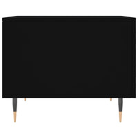 Tavolino da Salotto Nero 50x50x40 cm in Legno Multistrato 829350