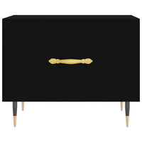 Tavolini da Salotto 2 pz Neri 50x50x40 cm in Legno Multistrato