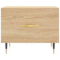 Tavolini Salotto 2pz Rovere Sonoma 50x50x40cm Legno Multistrato 829355