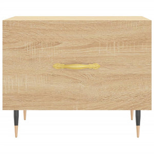 Tavolini Salotto 2pz Rovere Sonoma 50x50x40cm Legno Multistrato 829355
