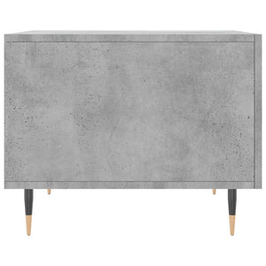 Tavolino Salotto Grigio Cemento 50x50x40 cm Legno Multistrato 829356