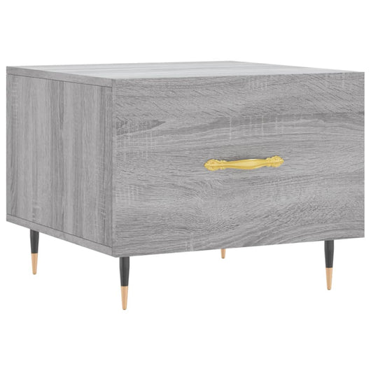 Tavolino da Salotto-Tavolino da soggiorno-Tavolo Grigio Sonoma 50x50x40 cm Legno Multistrato 778243