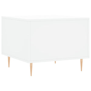 Tavolino da Salotto Bianco 50x50x40 cm in Legno Multistrato 829364