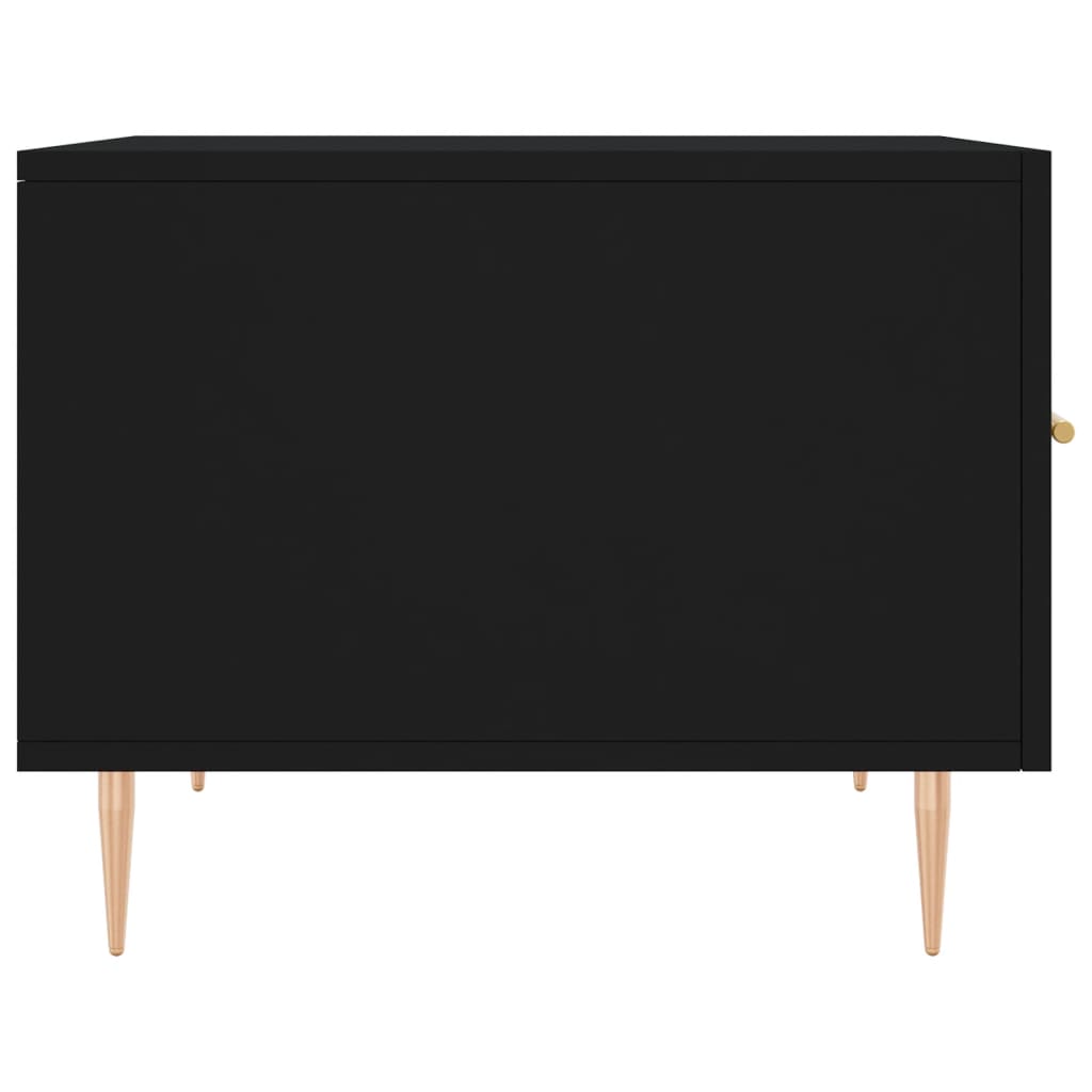 Tavolino da Salotto Nero 50x50x40 cm in Legno Multistrato 829366