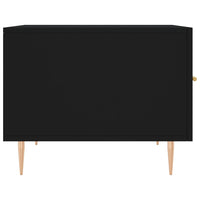 Tavolino da Salotto Nero 50x50x40 cm in Legno Multistrato 829366